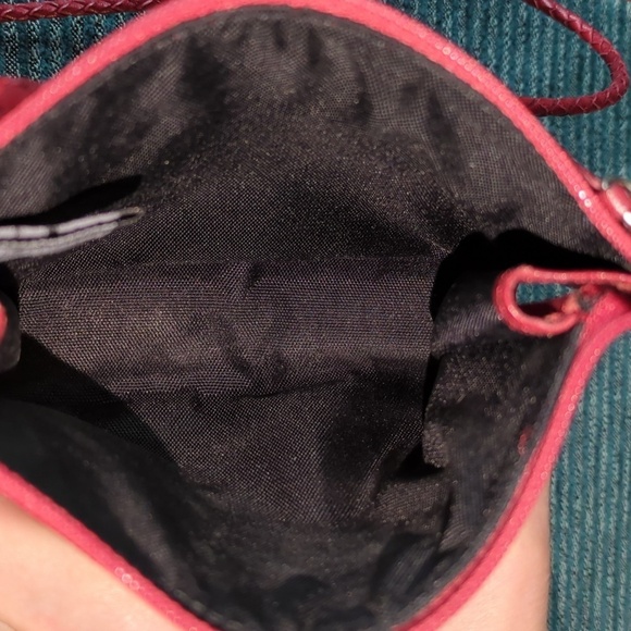 Brighton Beaded, Red Leather, Crossbody Mini-Bag - Picture 7 of 17